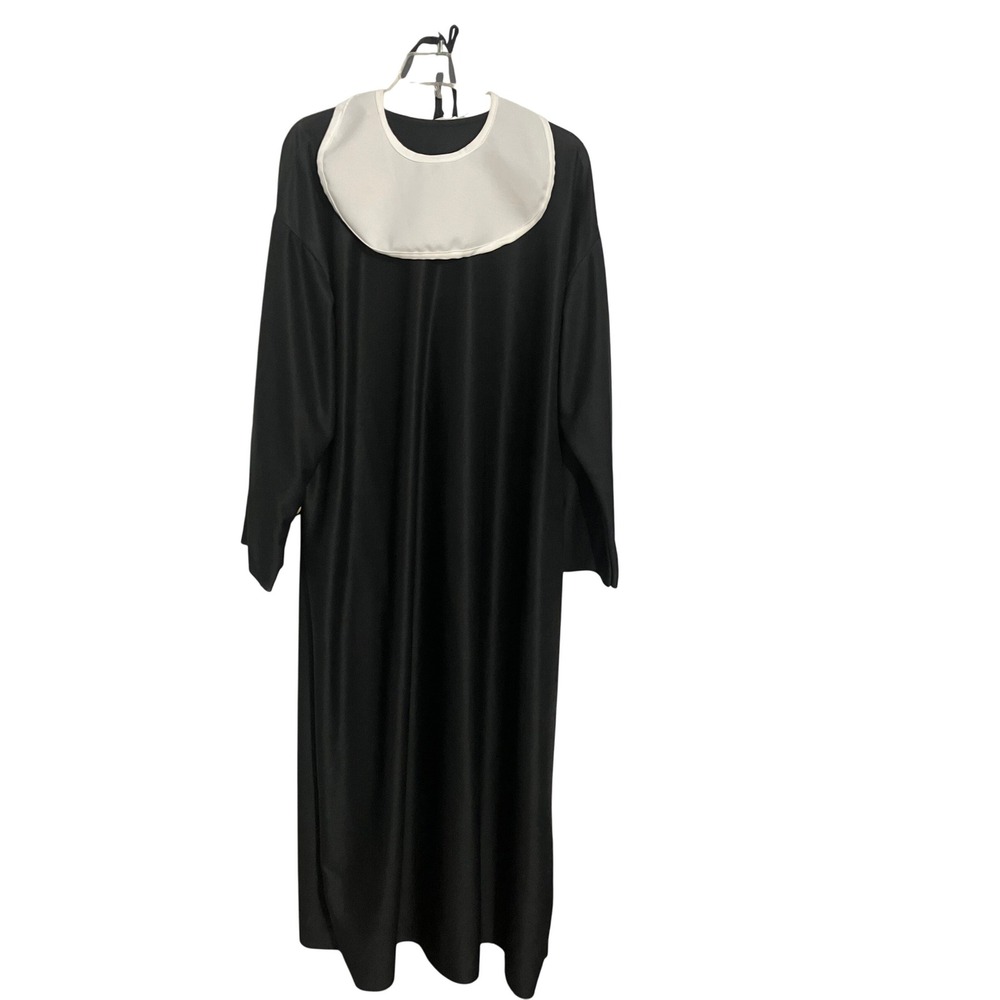 Plus Size Nun Costume with Veil Halloween Dress Up Cosplay size XL